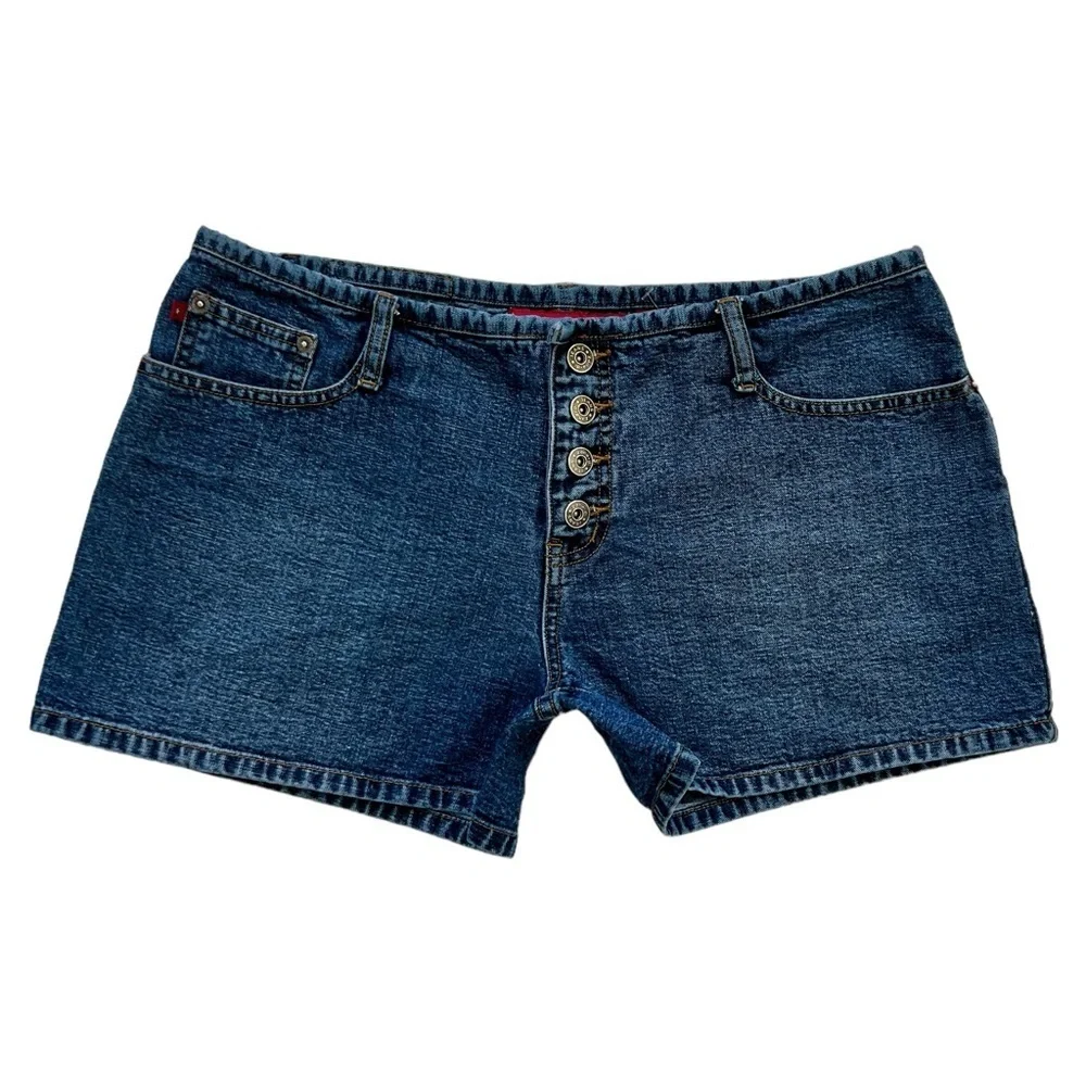 SOLD Vintage Y2K Zana Di Low Rise Mini Shorts - Picture 1 of 6